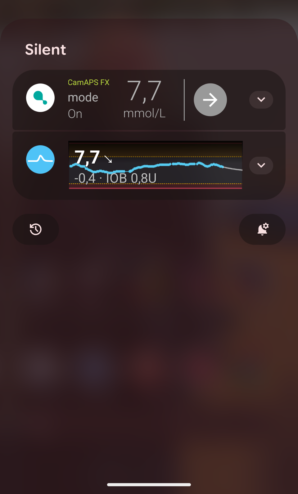 Collapsed notification